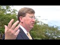 Gov. Tate Reeves talks COVID-19 vaccines, mask mandates during Coast visit