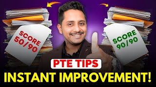 PTE Instant Improvement Tips 💯 | 90/90 Strategy!