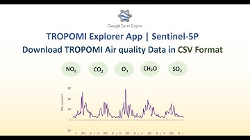 Download TROPOMI Air Quality Data from Google Earth Engine Without any Code | TROPOMI Explorer App.