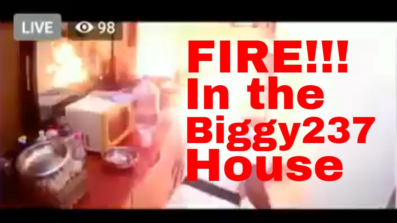 Exclusive video of the Fire incident in the Biggy 237 house today| Video was deleted but we got this