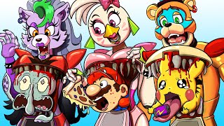 [FNAFSB] ALL FNAF Character Suit Up!! Freddy, Chica, Roxy, Monty | FNAF SB Animation | SLIME CAT