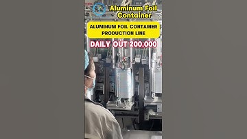 5-cavity c 205 aluminum foil containers production line，Daily out 200,000 #machine