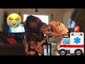 THROWING UP BLOOD PRANK ON STEPDAD GONE WRONG | HE CALLS 911