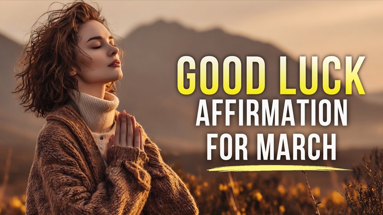 GOOD LUCK AFFIRMATIONS FOR MARCH | Powerful Affirmations
