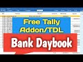 Tally TDL free download for Bank Daybook