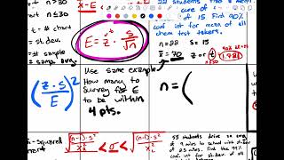 Stats Formula Sheet Part B