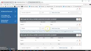 CSU Application-Adding repeat HS Courses