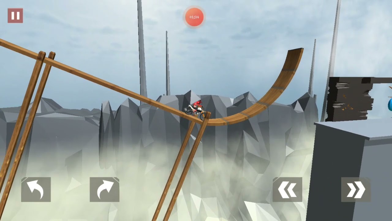 Navigating Bike Ride Level 11: The Tricky Wooden Bridge Jump Challenge