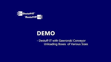 Destuff-it with Cascading Belt Conveyor Unloading Boxes Various Sizes