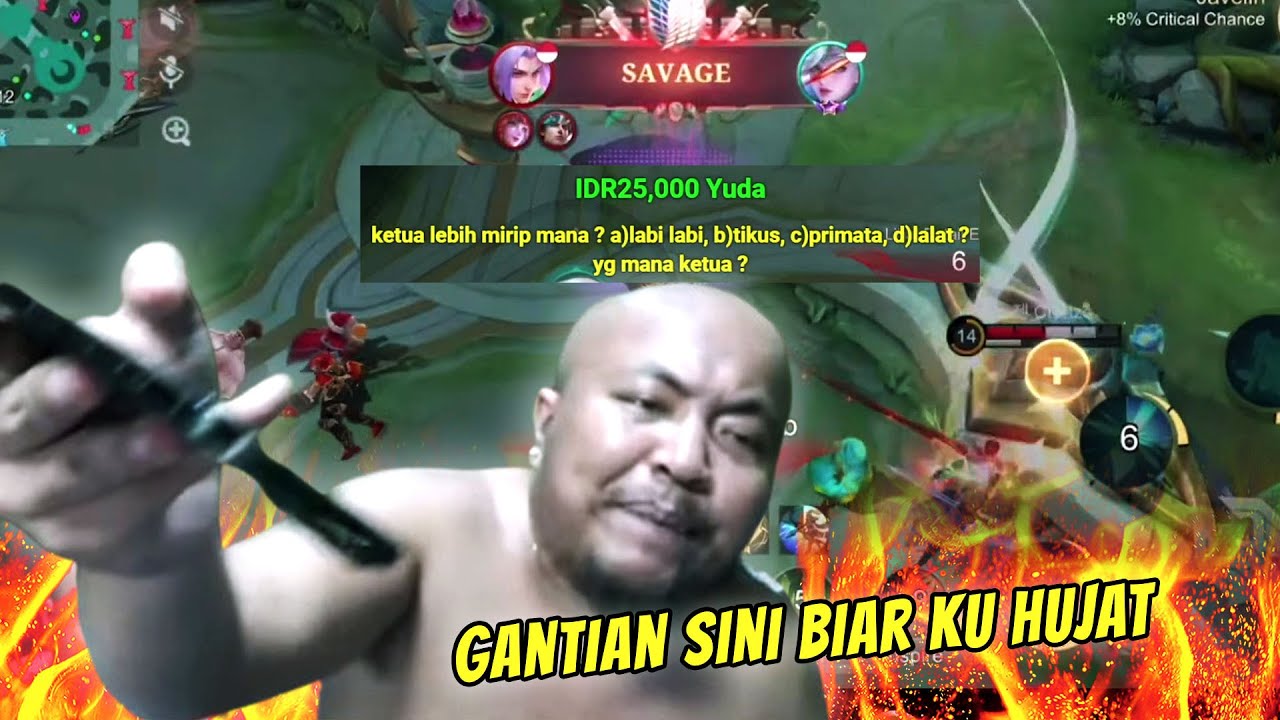 KALIAN AJA SINI YANG MAIN BIAR AKU HUJAT !!! MUSUH MALAH SAVAGE B*J*NG