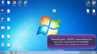 WannaCryptor  WCRY virus demonstration, removal and decryption tips screenshot 5