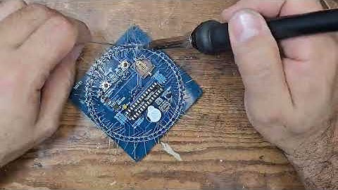 Rotating LED electronic clock kit