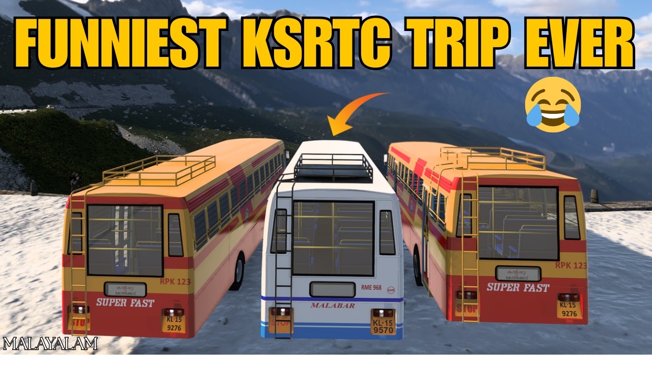 KSRTC TRIP TO മഞ്ഞുമല | FUNNY| MALAYALAM | Snow Drift |FT.@BugsNRoses_ & @creovate-studio