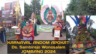 Karnaval Festival Andom Apokat Ds Sambirejo WONOSALAM JOMBANG 2024