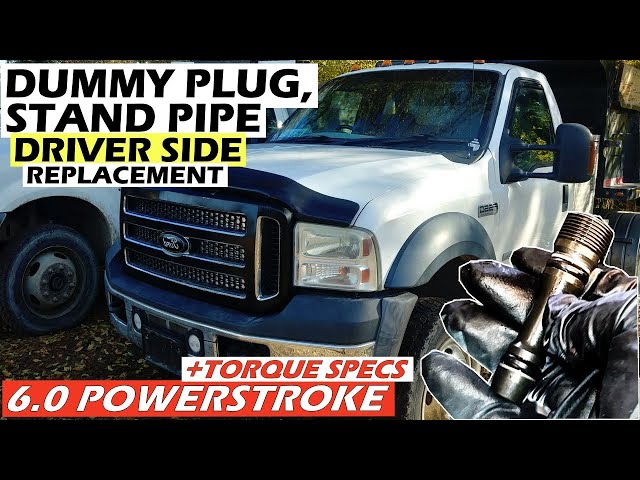 Kit Stand Pipe & Dummy Plug Pour Ford F250/F350 Powerstroke 6.0L Diesel (2004-2010) - Neuf, Acier, Garantie 1 An