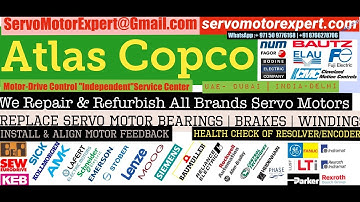 Atlas Copco Arab GCC Servo Motor Drive Encoder Align Resolver Adjust Repair UAE Oman Dubai Saudi