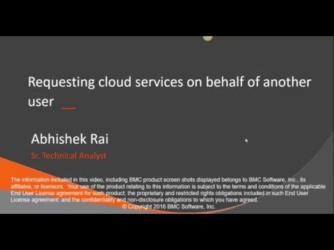 CLM: Requesting Cloud Services on Behalf of Others Using Admin Console and  End User Portal