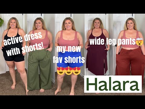 HALARA PLUS SIZE HAUL | MY FAV ACTIVE SHORTS TO DATE 👏 + DRESSES WITH SHORTS!
