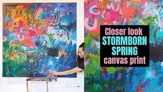 Stormborn Spring | Canvas Print | Abstract Wall Art Details