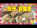 簡単５分で砂抜き技（ハマグリ・アサリ・しじみ）中から衝撃の物が出てきた