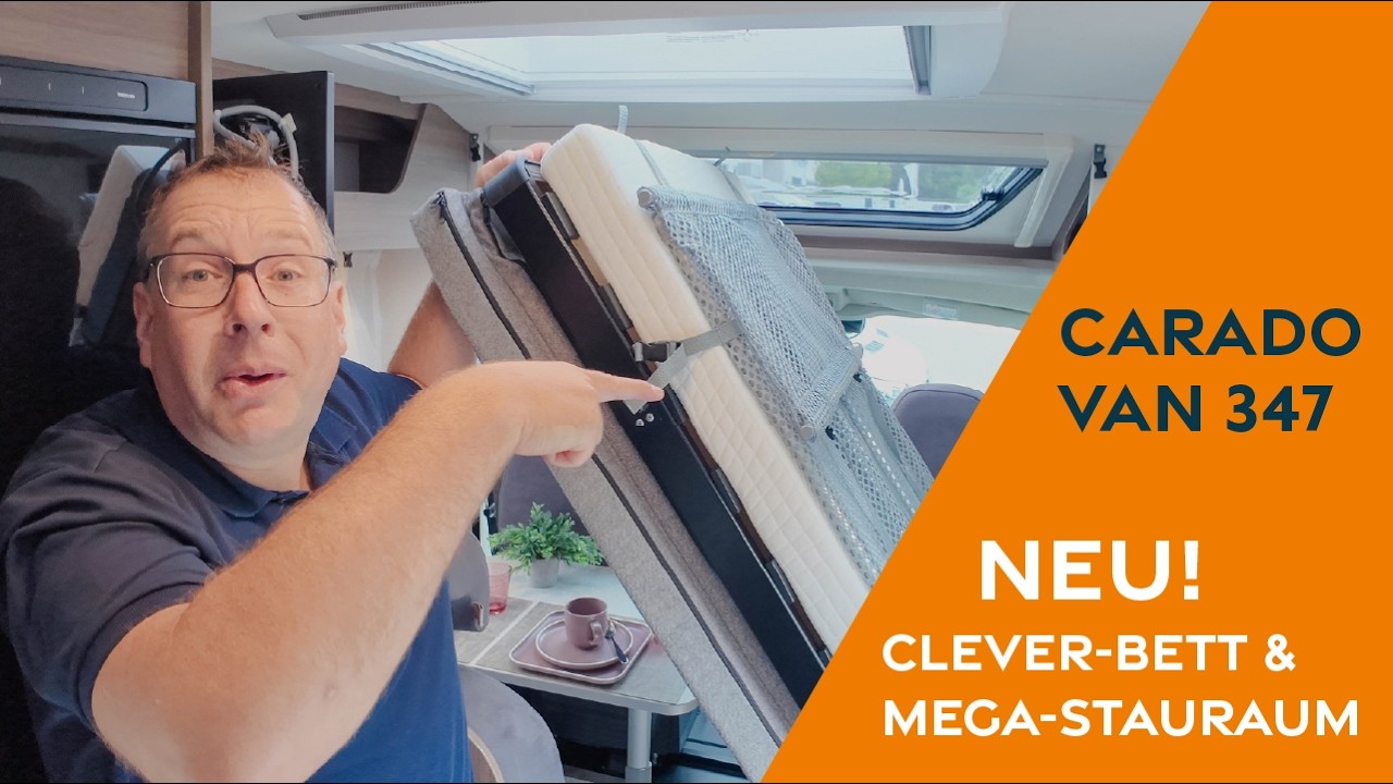 Carado Van 347 (2026) im Detail – So funktioniert das neue Klappbett!