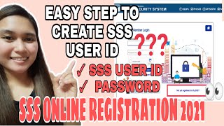 CREATE YOUR SSS USER ID # ONLINE |TAGALOG || PAANO MAGKAROON NG USER ID AT PASSWORD SA SSS ONLINE