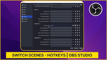 How To Switch Scenes - HotKeys | OBS Studio