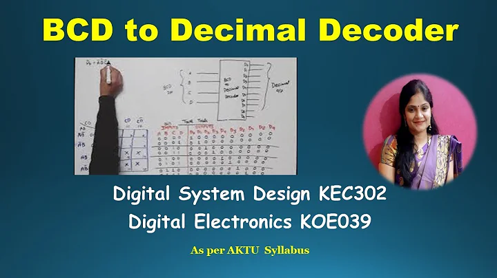 unit 2 L6.3 | BCD to decimal decoder | design BCD to Decimal Decoder | 4 to 10 Decoder