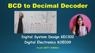unit 2 L6.3 | BCD to decimal decoder | design BCD to Decimal Decoder | 4 to 10 Decoder