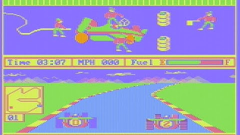 Playing Pitstop II on an IBM