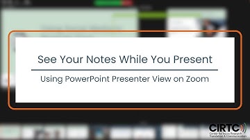 See Your Notes While You Present: Using PowerPoint Presenter View on Zoom