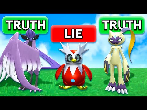 Choose Your Starter Pokemon Only Knowing Two Truths One Lie