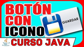 ▷ 8. ✅ CURSO JAVA: Cómo COLOCAR un ICONO en un Botón?【JBUTTON CON IMAGEN】│Java Tutorial