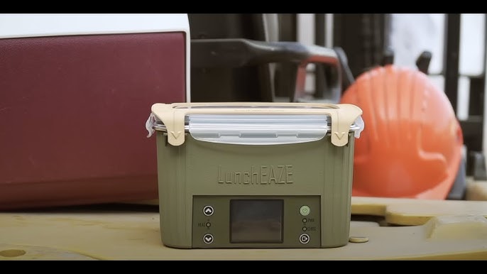  Customer reviews: LunchEAZE Electric Lunch Box – Self-Heating,  Cordless, Battery Powered Food Warmer for Work, Travel, Students – 220°F  Heat, BPA Free, Meal Prep Friendly with Bluetooth Connectivity