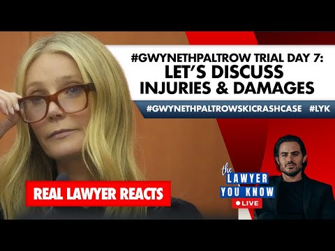 LIVE! Real Lawyer Reacts: #GwynethPaltrowSkiCrashCase Trial Day 7: Let's Discuss Injuries & Damages thumbnail