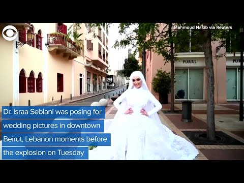 WEB EXTRA: Explosion In Beirut Interrupts Bride's Wedding Photos