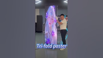 🚀 Meet the Tri-Fold GOB Foldable & Spliceable LED Poster! #leddisplay #ledinnovation