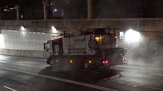 Trabajos de limpieza y mantenimiento en el túnel del Parrote - María Pita - Marina de Coruña