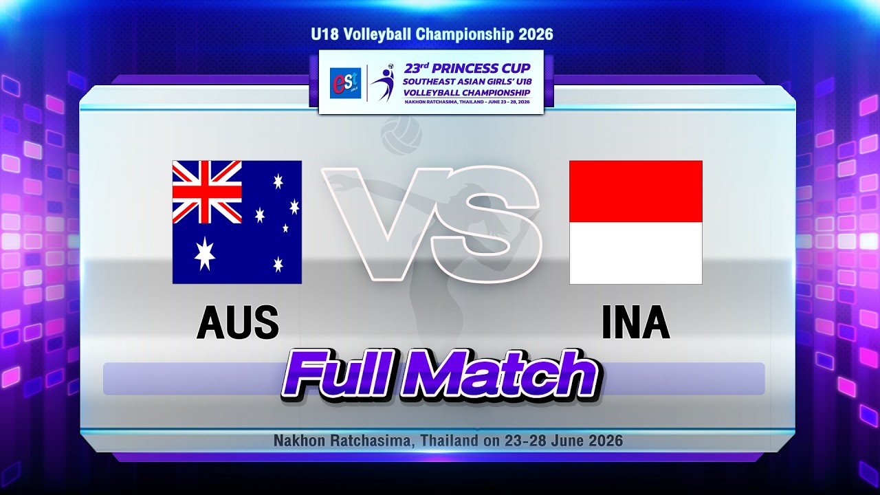 【suma】18年アジア大会 AUS-INA l 23rd “Princess Cup” Est Cola Southeast Asian Girls' U18
