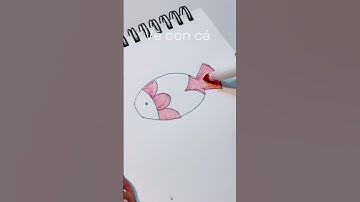 Vẽ con cá - #vedongian #drawing #dongian #tapve #họcvẽ #study #hoctap #