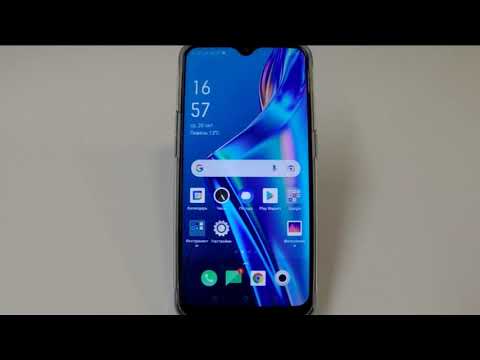 Переключатель языков в клавиатуре смартфона Oppo