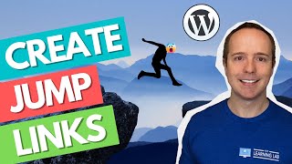 learn how to create jump links in wordpress!