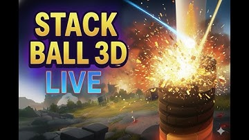 💥 STACK BALL 3D SMASH KING 😍 #gaming #stackball #livegaming