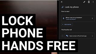 How to Lock an Android Phone with Your Voice Using Google Assistant Routines screenshot 5