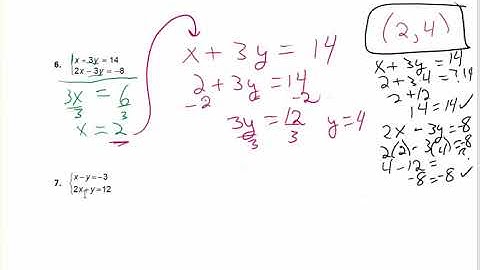 Solve Systems with Elimination by Addition Video