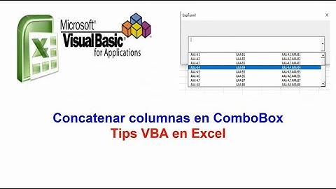 Concatenar ComboBox - Tips VBA en Excel