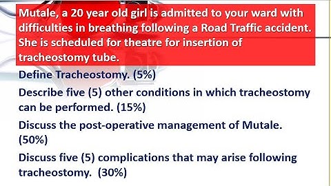 TRACHEOSTOMYAND ITS MANAGEMENT
