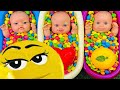 17 Minutes Satisfying Video | Mixing Funny Candy ASMR & Make Up in 3 Bathtubs with Baby Shark Slime