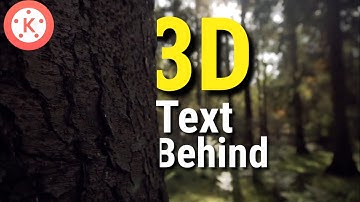 3D Text behind video | KineMaster tutorial | 2 Smart Text Effects with Kinemaster ! 🔥👌