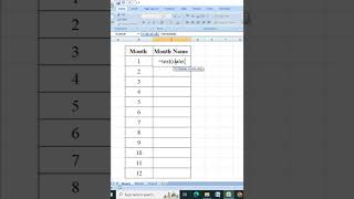 excel trick convert month numbers into month name in excel
